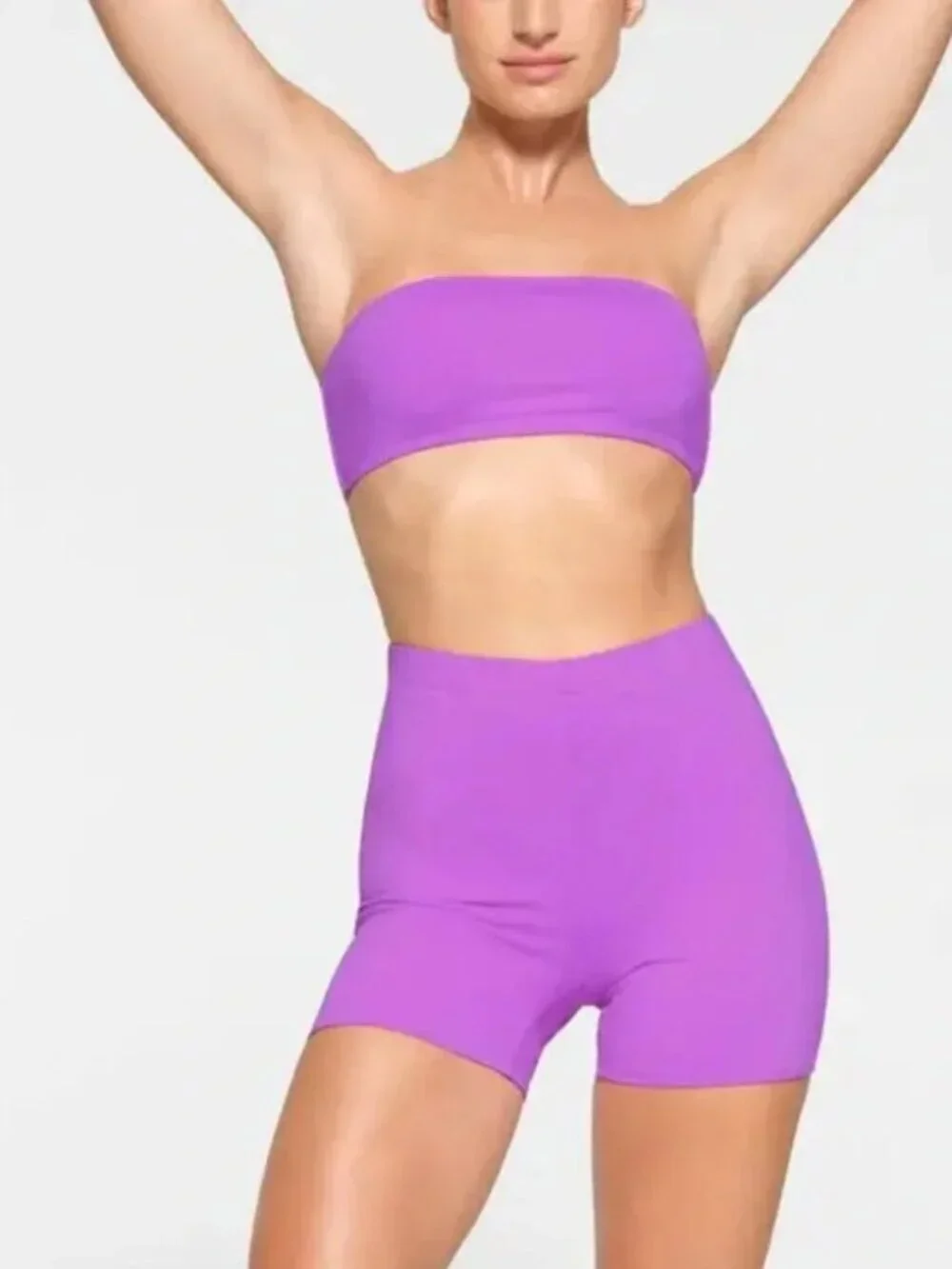 Skims Swim Mid Waist Violet Short -NWT